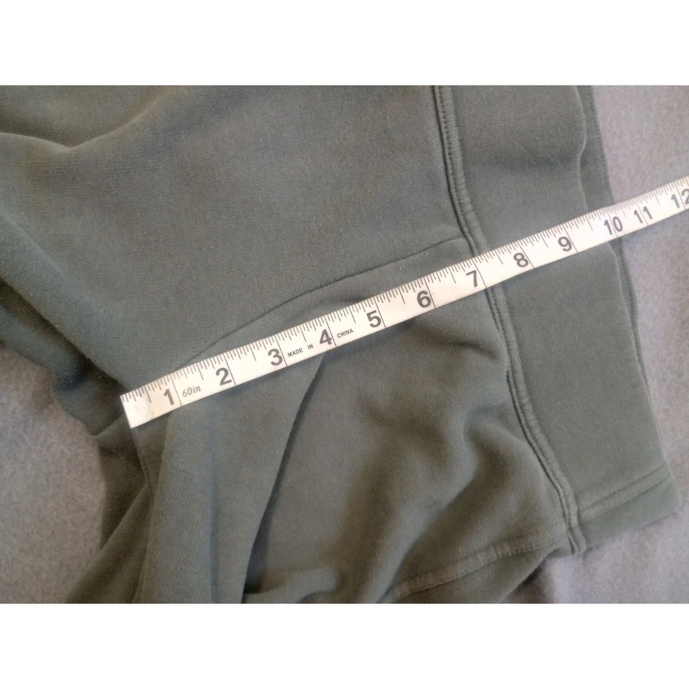 Lands End Serious Sweats Wide Leg Womens Size XS Green Athleisure Lounge